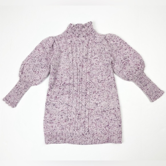 Janie and Jack Other - Janie & Jack SPECKLED CABLE KNIT SWEATER in Orchid Speckled NWT Sz 6-12 Months